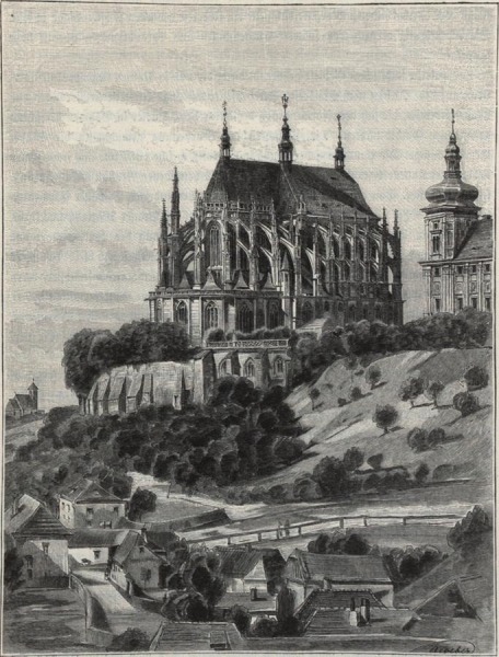 Kutná Hora 1880 chrám sv. Barbory